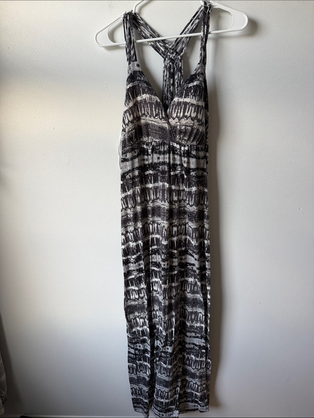 Pink Republic Black & White Patterned Maxi Dress